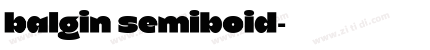 balgin semiboid字体转换